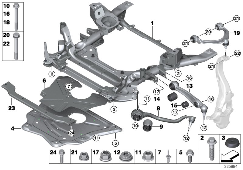 Mini 31 12 6 864 821 - Wishbone, bottom, with rubber mount left autospares.lv