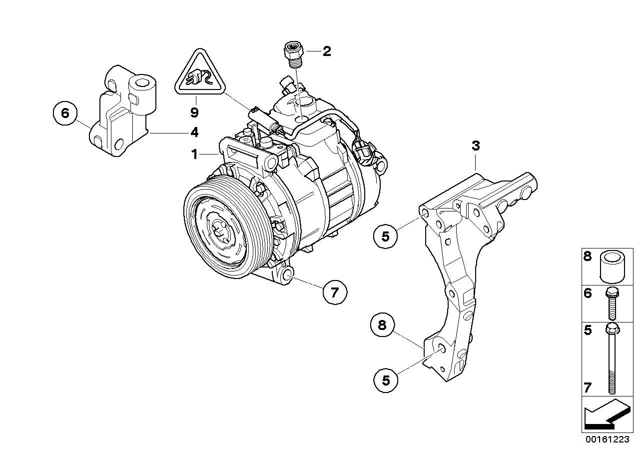 BMW 64509180550 - Компрессор кондиционера autospares.lv