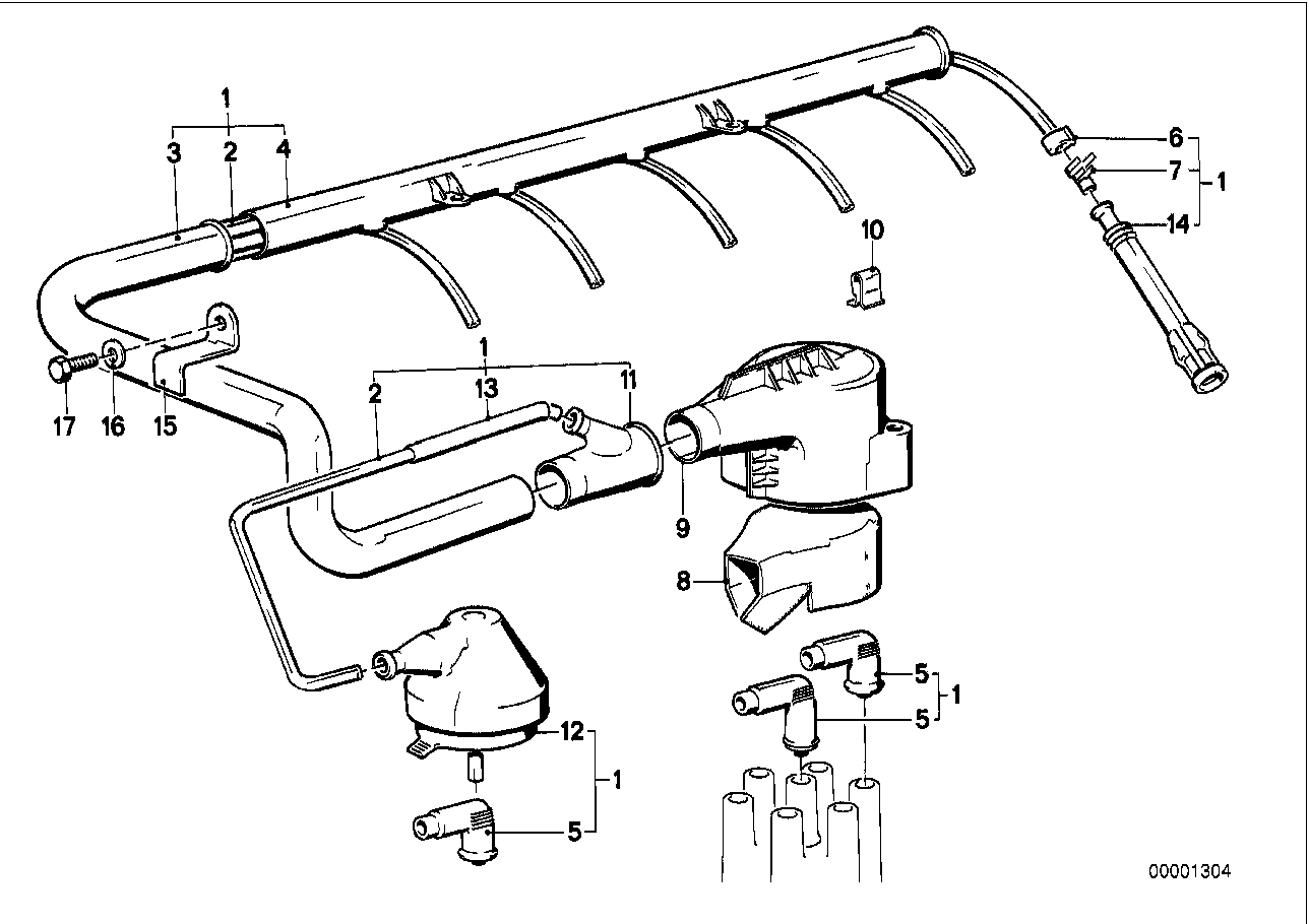 BMW 12 12 1 289 821 - Вилка, свеча зажигания autospares.lv