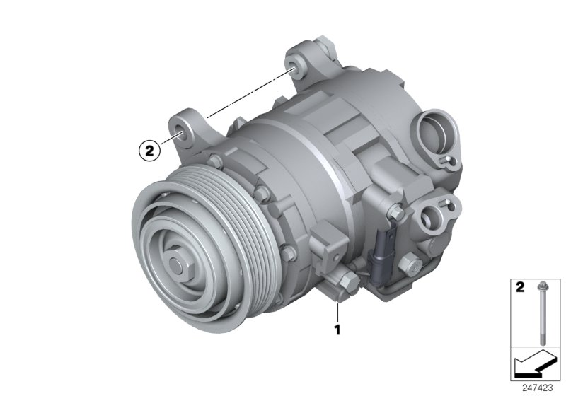 BMW 64506805025 - Компрессор кондиционера autospares.lv