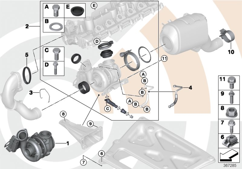 BMW 11657796316 - Турбина, компрессор autospares.lv