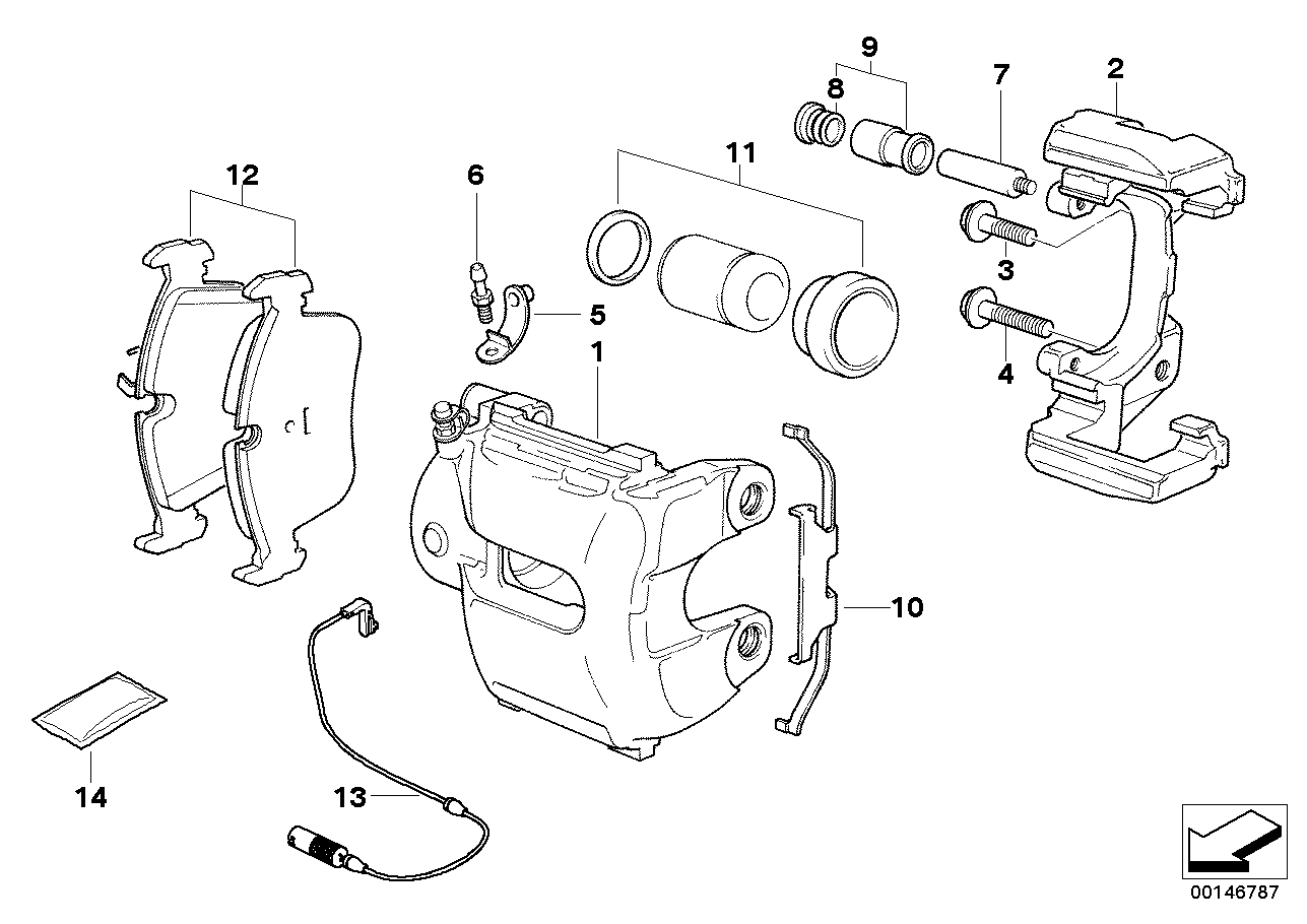 BMW 34116768067 - Тормозной суппорт autospares.lv