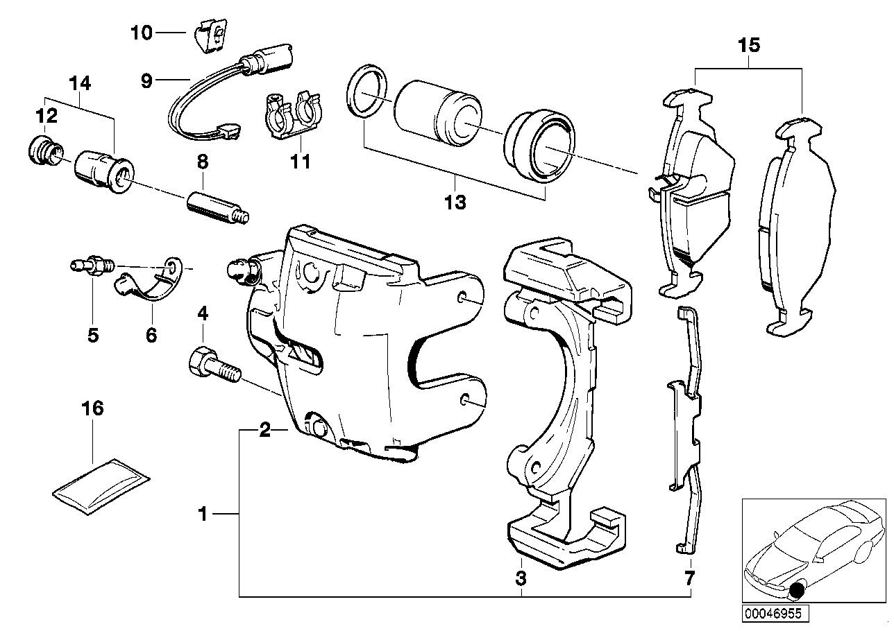 BMW 34 11 1 160 363 - Тормозной суппорт autospares.lv