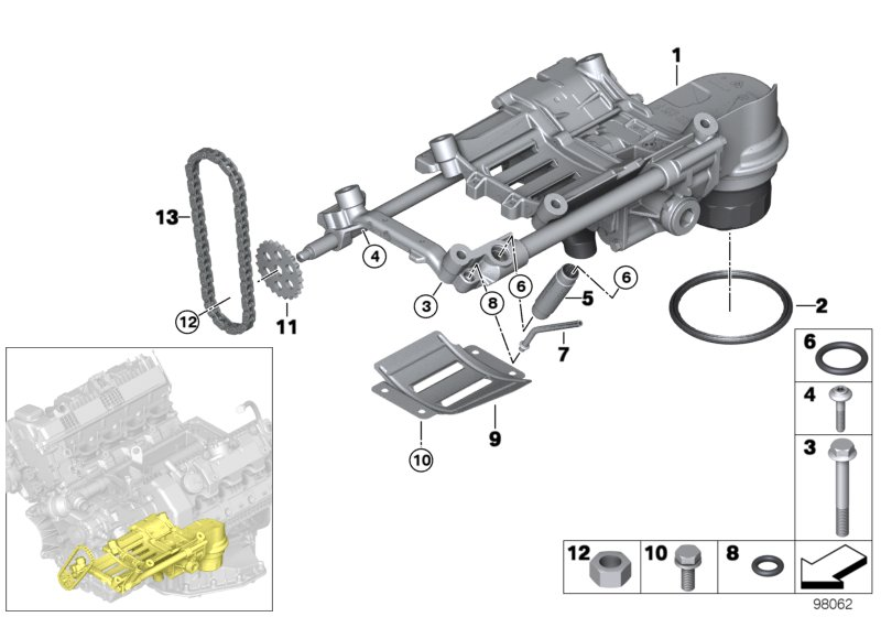 Mini 11417527112 - Шестерня, масляный насос autospares.lv