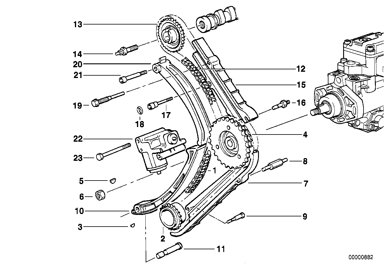 BMW 11 31 2 246 582 - Цепь привода распредвала autospares.lv