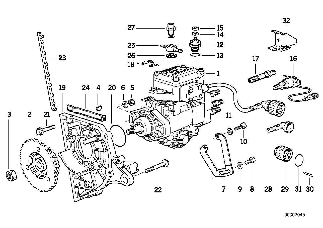 BMW 13 52 2 245 376 - Шестерня, топливный насос высокого давления autospares.lv