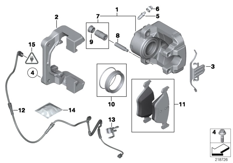 Mini 34116786817 - Ремкомплект, тормозной суппорт autospares.lv