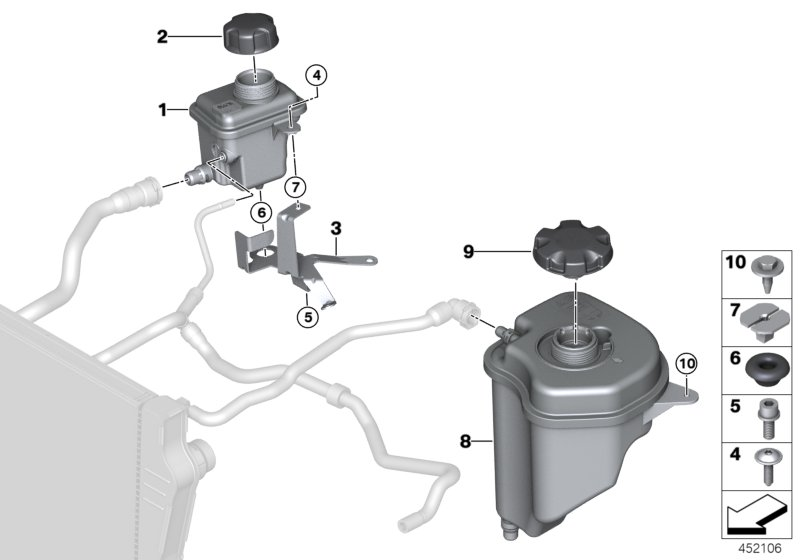 Mini 17 11 7 639 024 - Крышка, резервуар охлаждающей жидкости autospares.lv