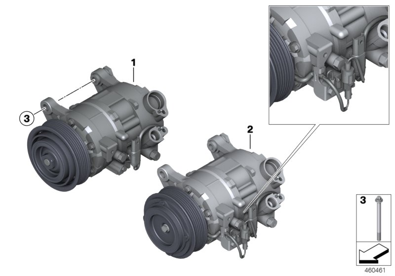 BMW 64 52 9 225 704 - Компрессор кондиционера autospares.lv