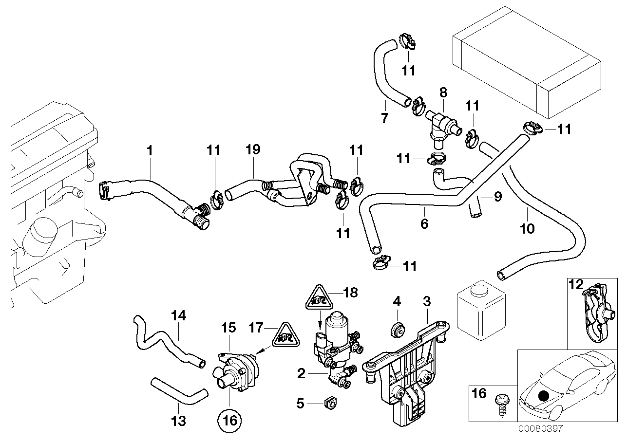 BMW Motorcycles 64 11 8 381 989 - Дополнительный водяной насос autospares.lv