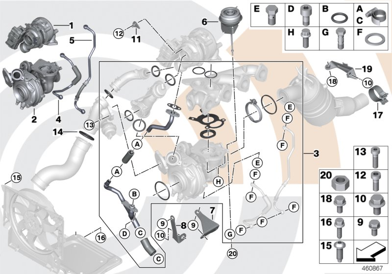 BMW 11657823256 - Турбина, компрессор autospares.lv