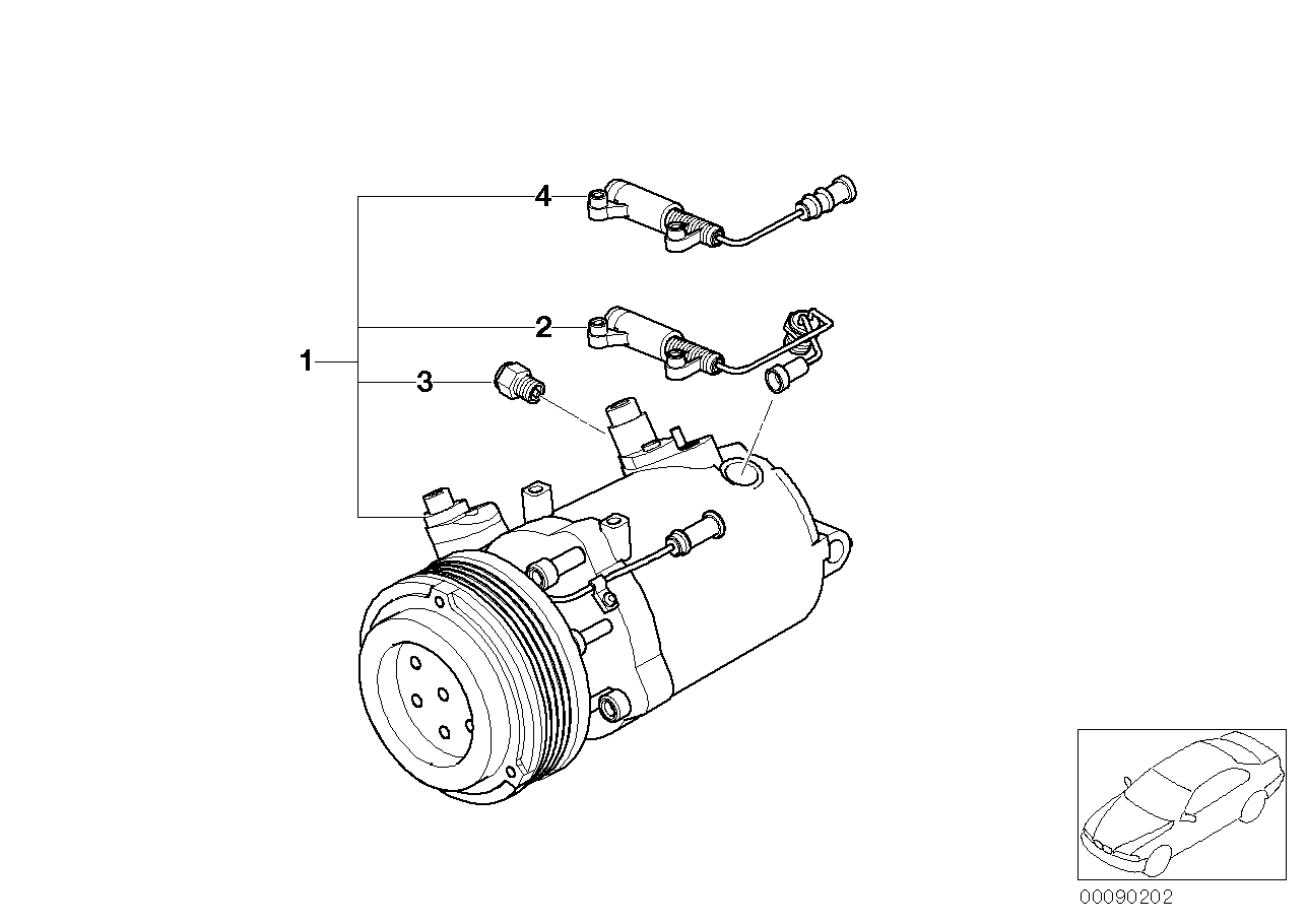 BMW 64 52 6 901 206 - Компрессор кондиционера autospares.lv