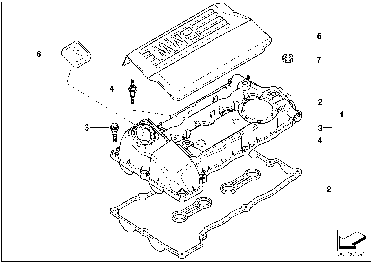 BMW 11 12 7 500 568 - Крышка, заливная горловина autospares.lv