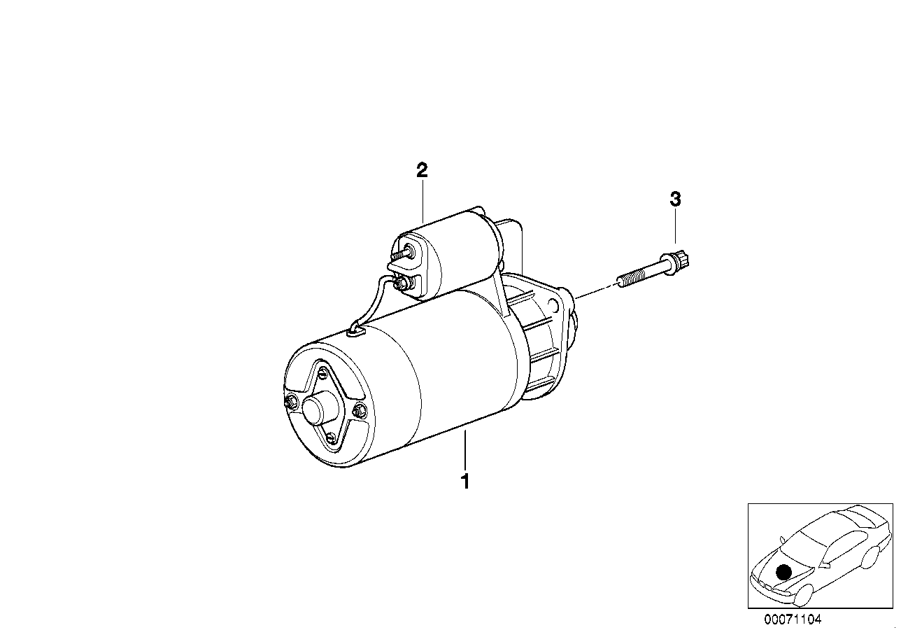 BMW 12 42 7 505 995 - Стартер autospares.lv