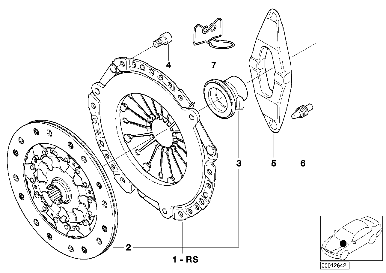 BMW 21 21 1 223 678 - Диск сцепления, фрикцион autospares.lv