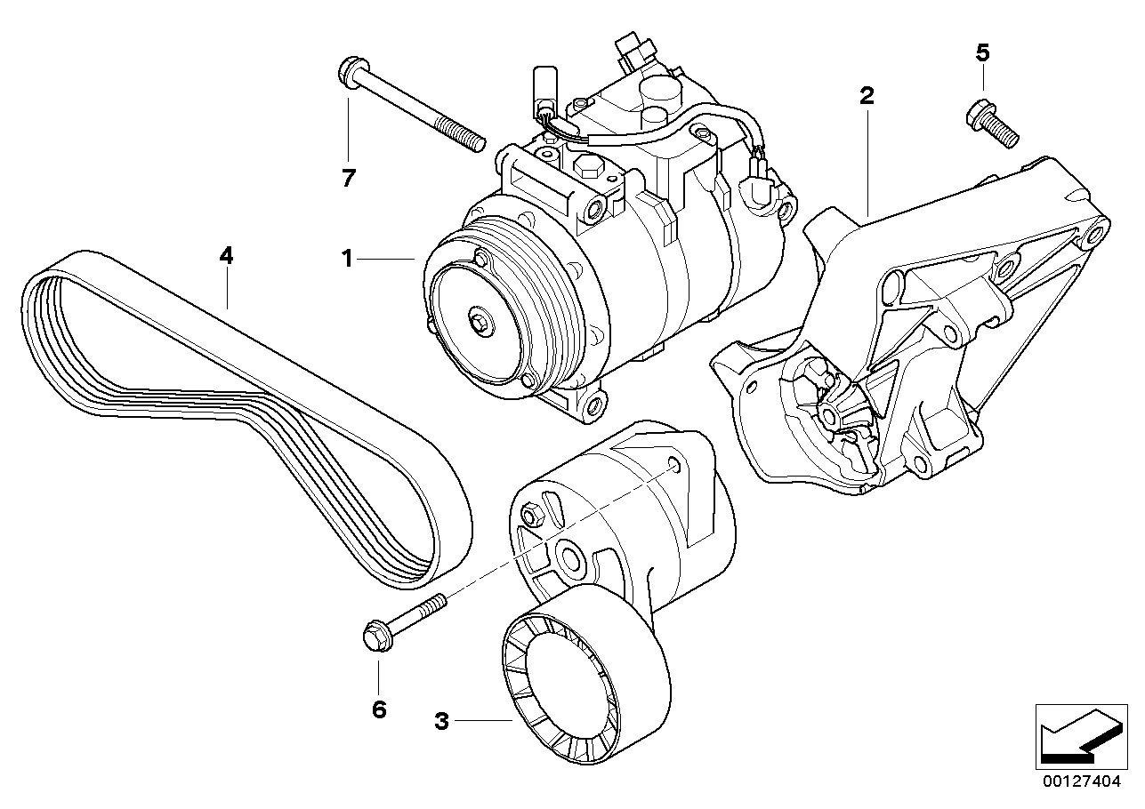 BMW 11 28 7 512 758 - Натяжитель, поликлиновый ремень autospares.lv