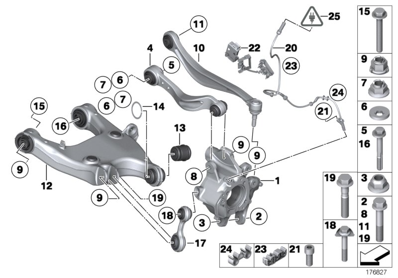 Alpina 33 32 6 775 902 - Рычаг подвески колеса autospares.lv