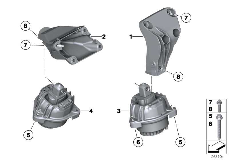 BMW 22 11 6 785 601 - Подушка, опора, подвеска двигателя autospares.lv