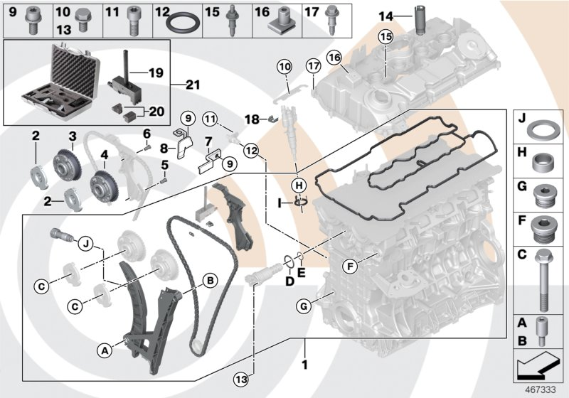 NISSAN 11317568482 - Комплект цепи привода распредвала autospares.lv