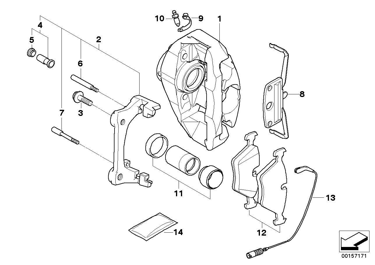 Mini 34116756303 - Ремкомплект, тормозной суппорт autospares.lv