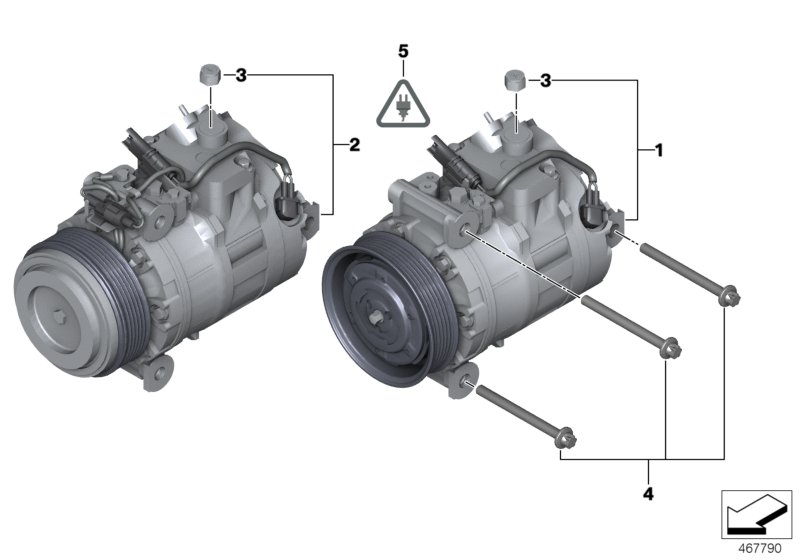 Alpina 64529122618 - Компрессор кондиционера autospares.lv