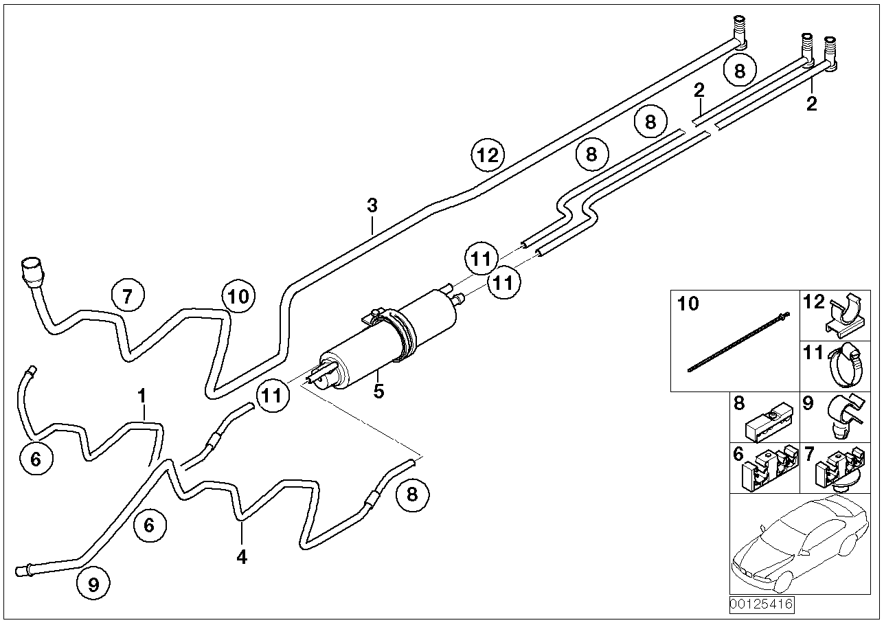 BMW 16 12 6 750 475 - Топливный фильтр autospares.lv