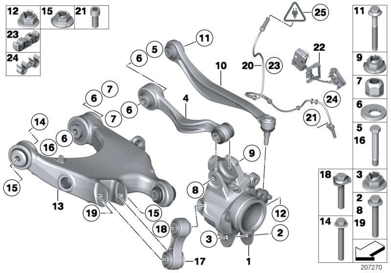 BMW 31 10 6 768 886 - Гайка autospares.lv