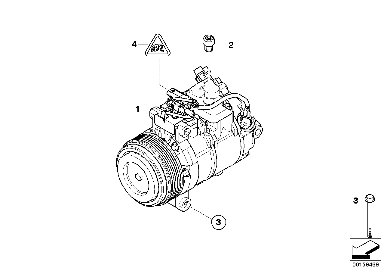 BMW 64 52 6 987 862 - Компрессор кондиционера autospares.lv