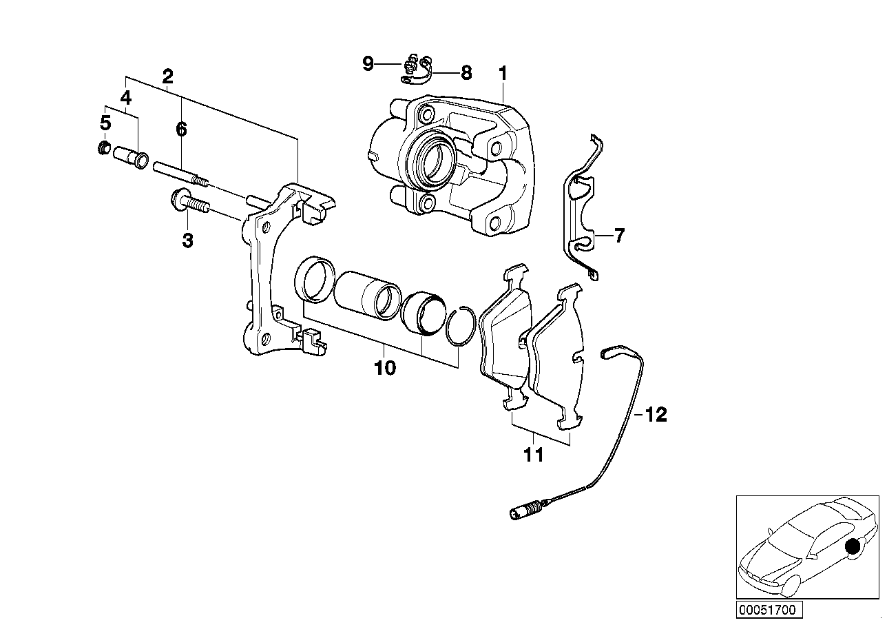 BMW 34 21 6 768 423 - Тормозной суппорт autospares.lv