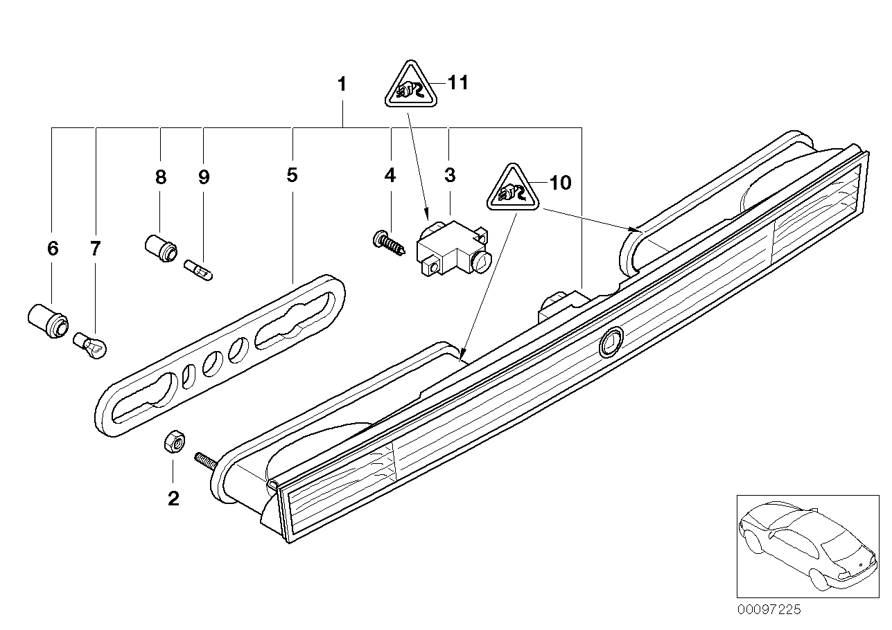 Mini 63 21 6 926 927 - Лампа, мигающие / габаритные огни autospares.lv