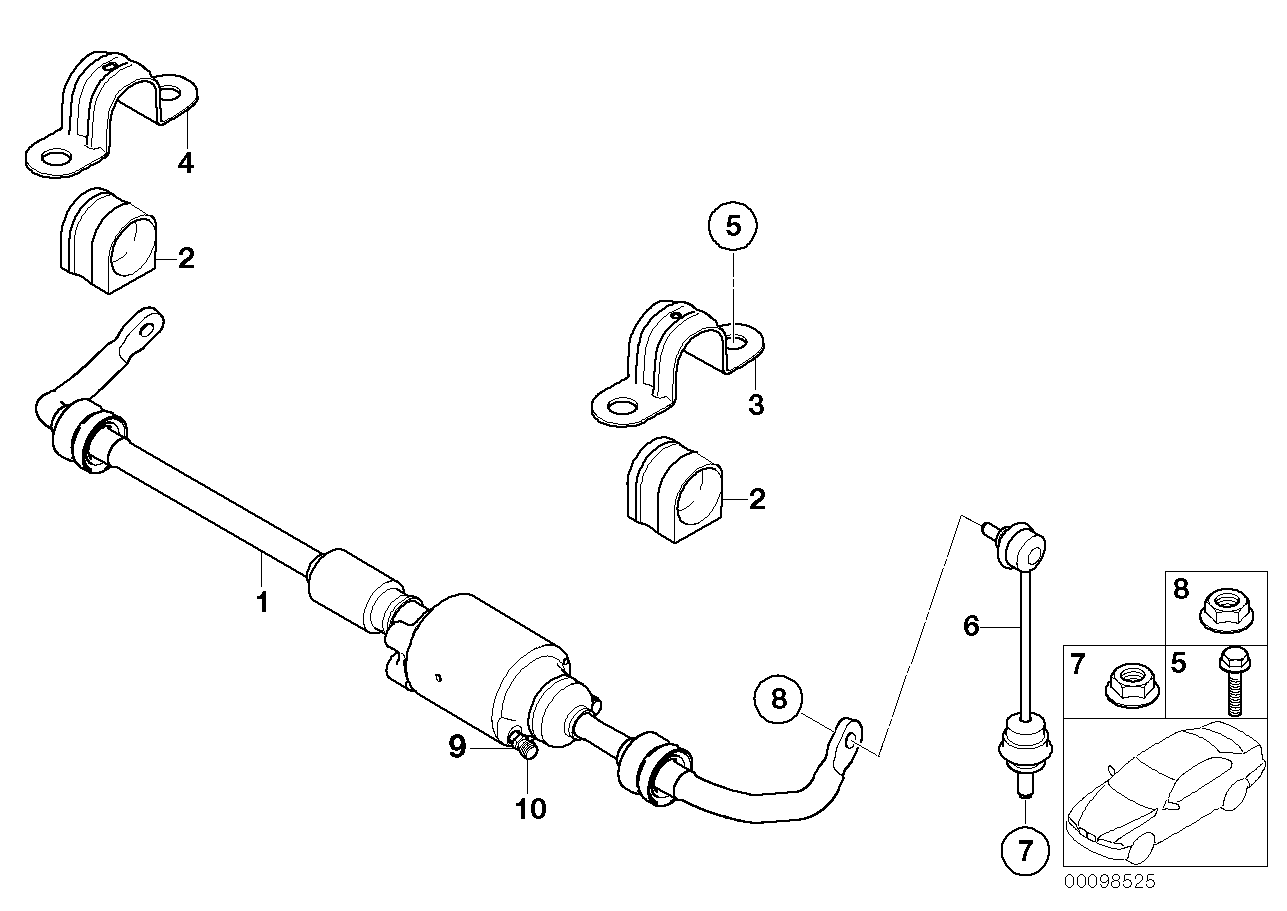 Mini 3411 6 768 018 - Болт воздушного клапана / вентиль autospares.lv