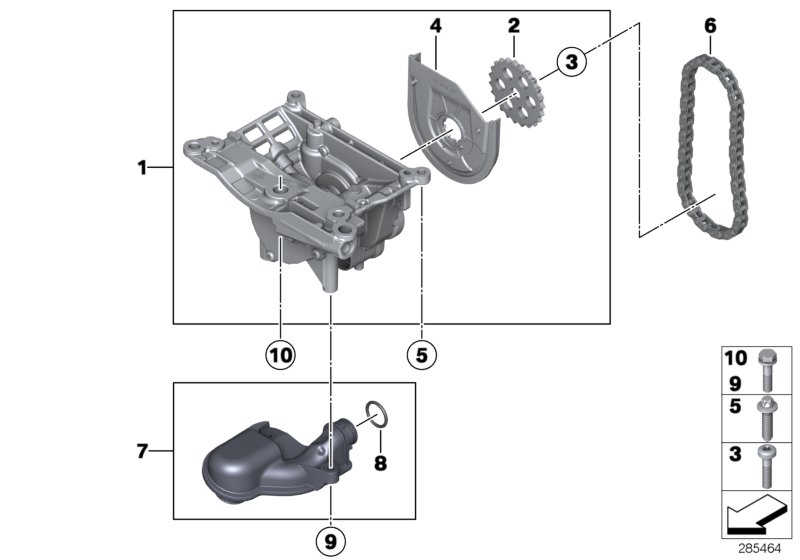 BMW 11 41 7 812 449 - Комплект цепи привода распредвала autospares.lv