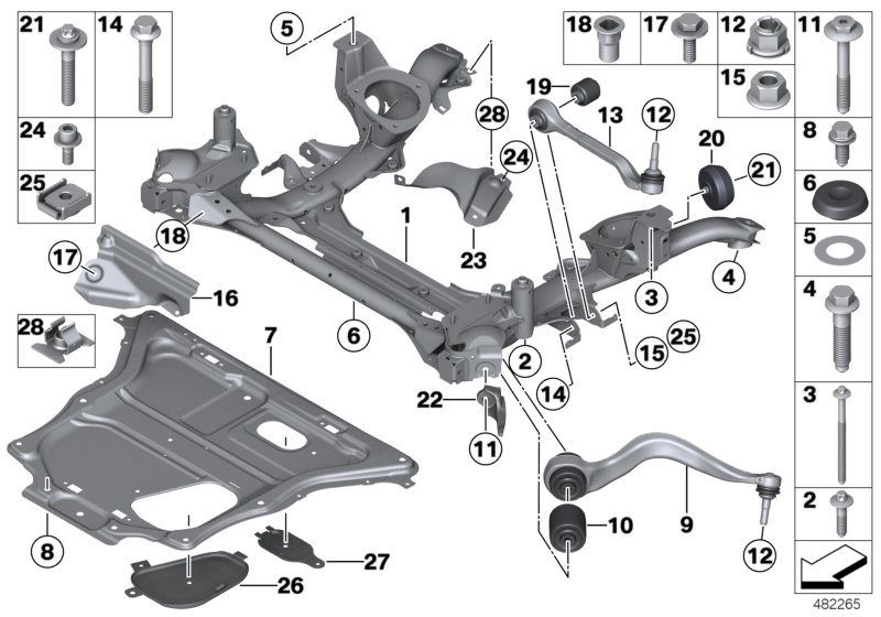 BMW (BRILLIANCE) 31126854723 - Рычаг подвески колеса autospares.lv