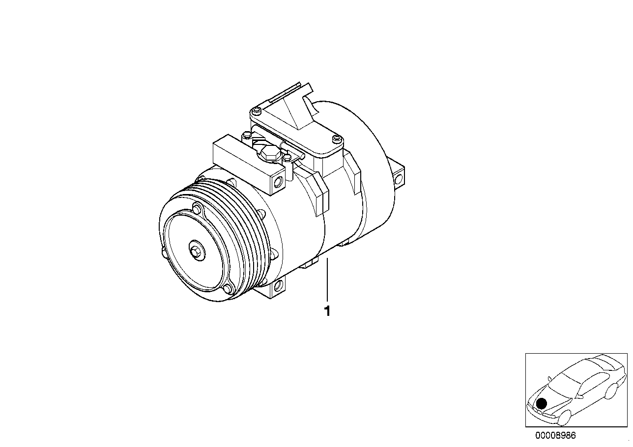 OM 64526925721 - Компрессор кондиционера autospares.lv