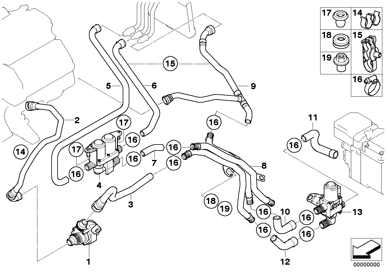 BMW Motorcycles 64 11 6 922 699 - Дополнительный водяной насос autospares.lv