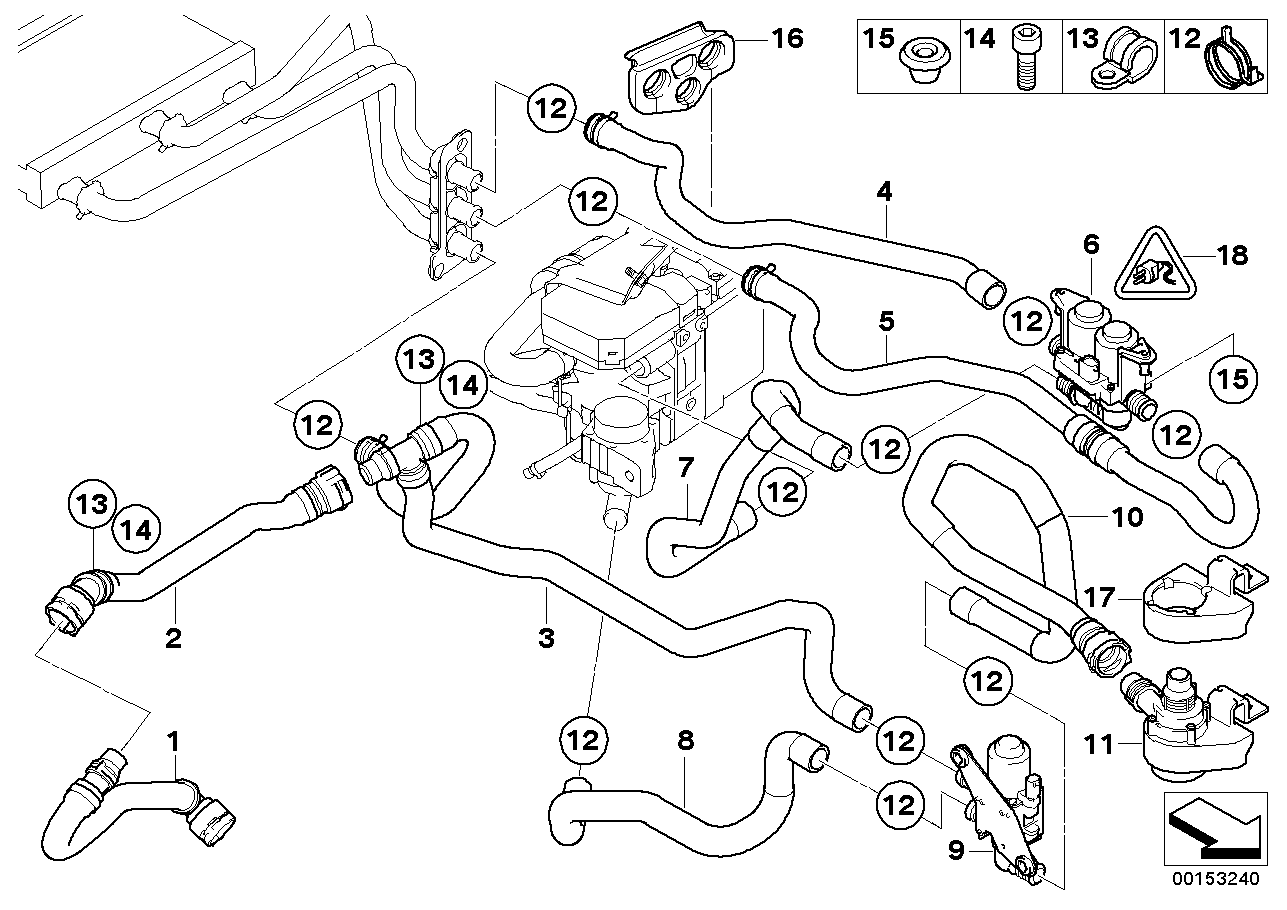 Mercedes-Benz 64 11 6 988 960 - Дополнительный водяной насос autospares.lv