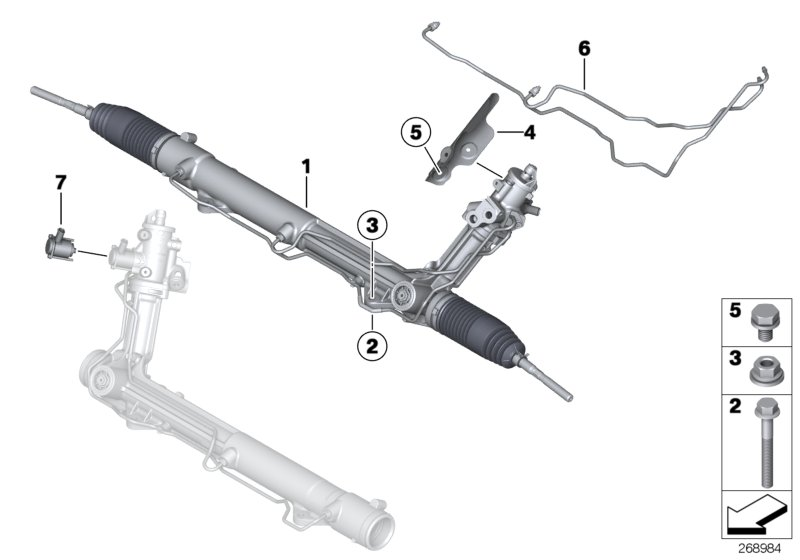 BMW 32 10 6 793 552 - Рулевой механизм, рейка autospares.lv