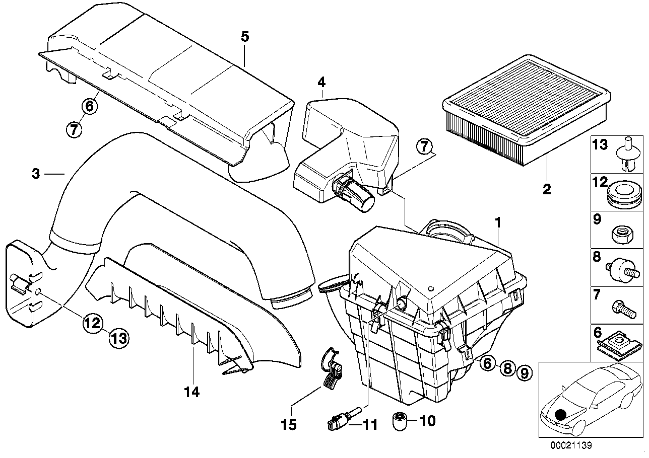 BMW 13 72 1 247 404 - Воздушный фильтр, двигатель autospares.lv