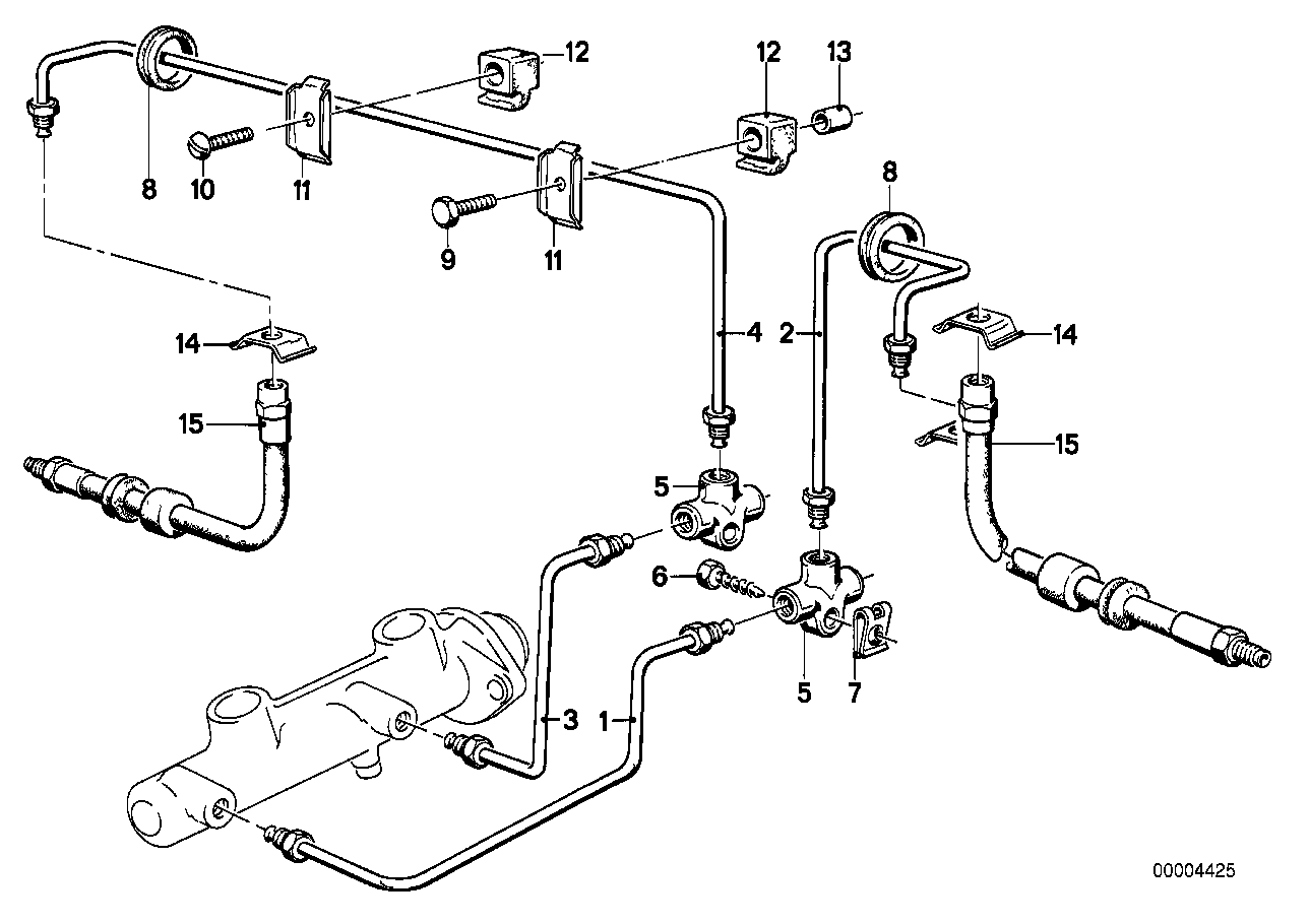 BMW 34321159889 - Тормозной шланг autospares.lv