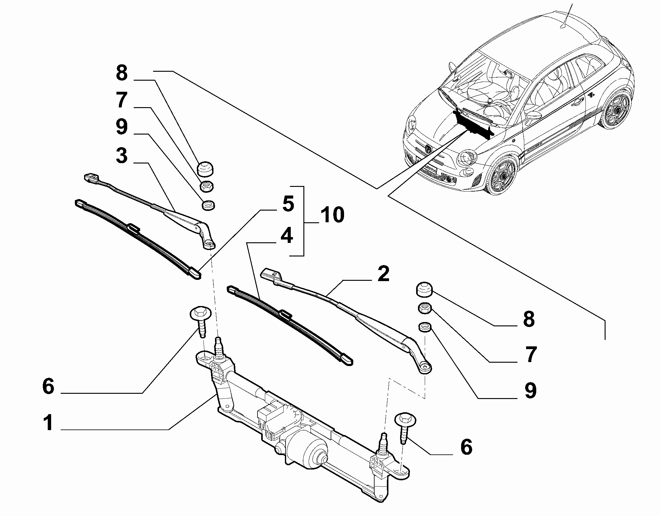 ALFA 51787565 - Система очистки окон autospares.lv