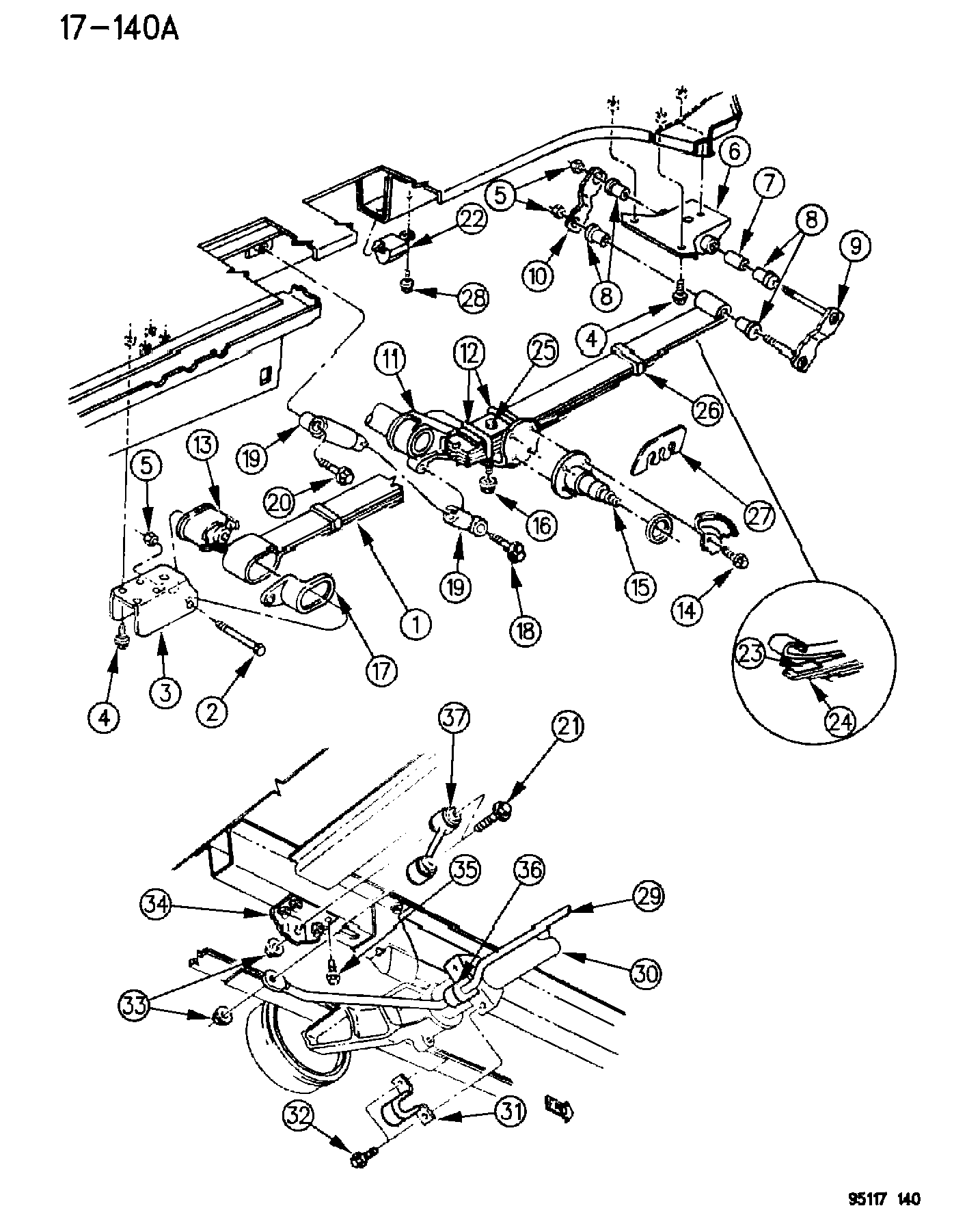 Jeep 474 3125 - SHOCK ABSORBER PACKAGE, REAR autospares.lv