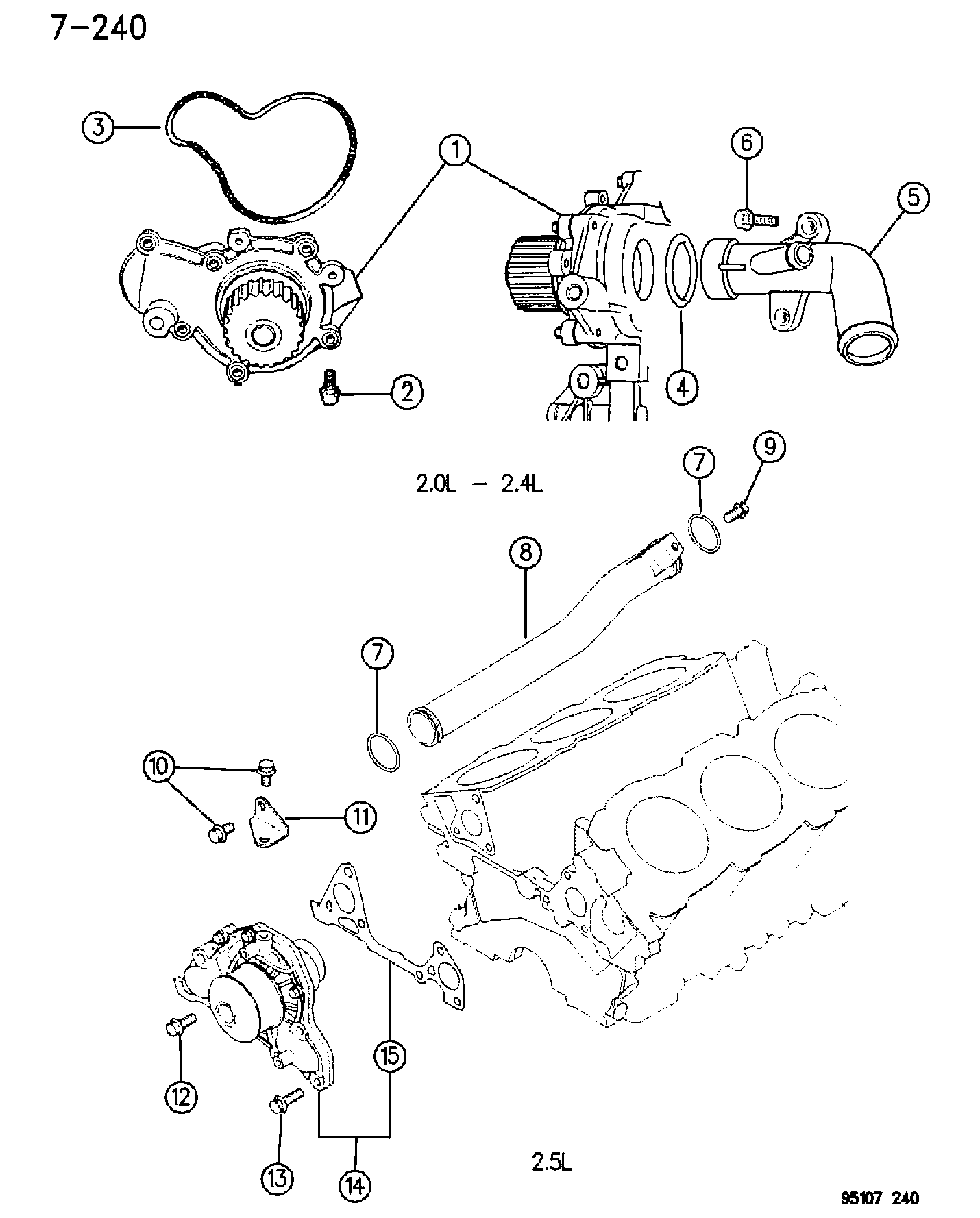 TOYOTA MD97 3025 - Водяной насос autospares.lv