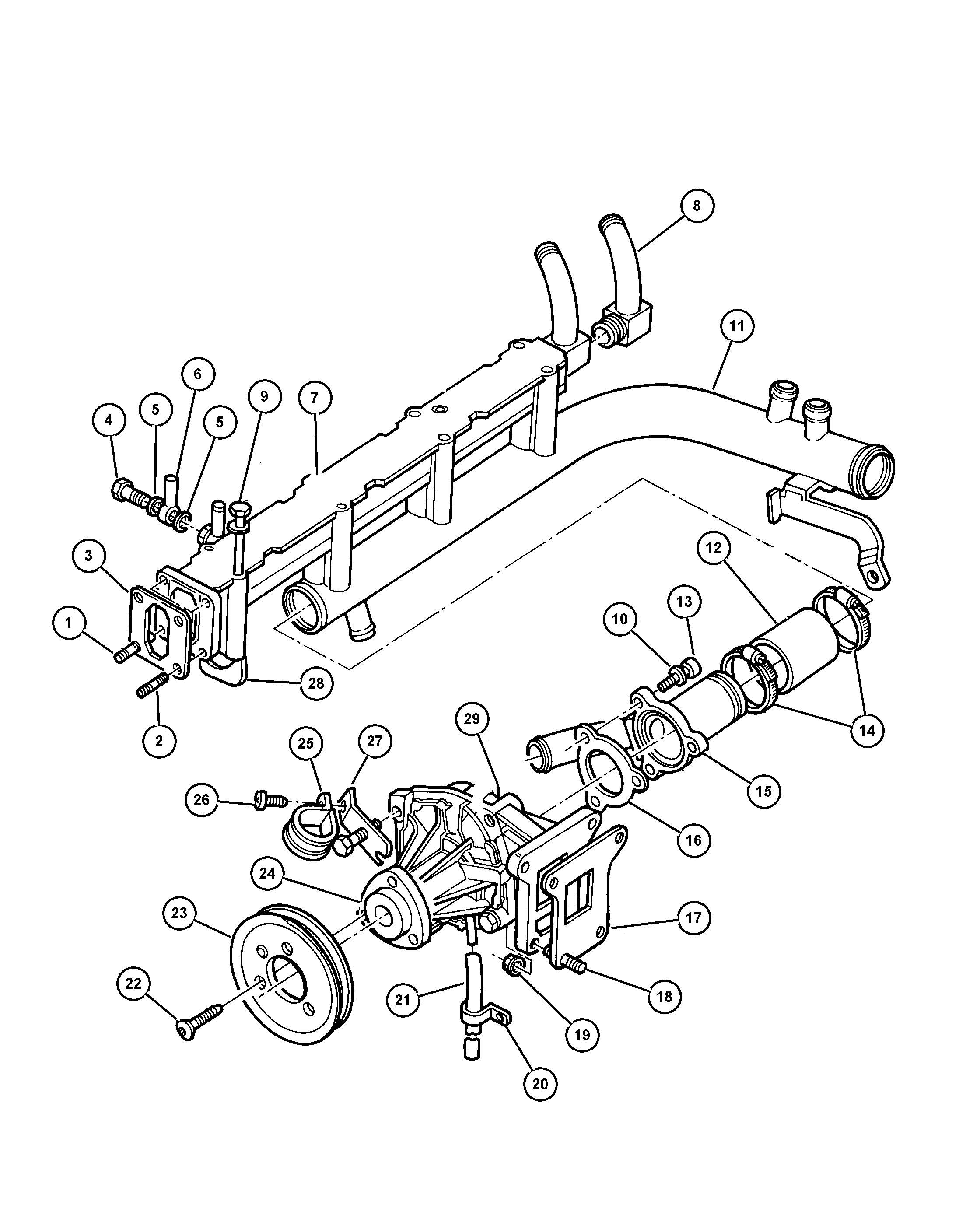 Chevrolet 486 4566 - Водяной насос autospares.lv