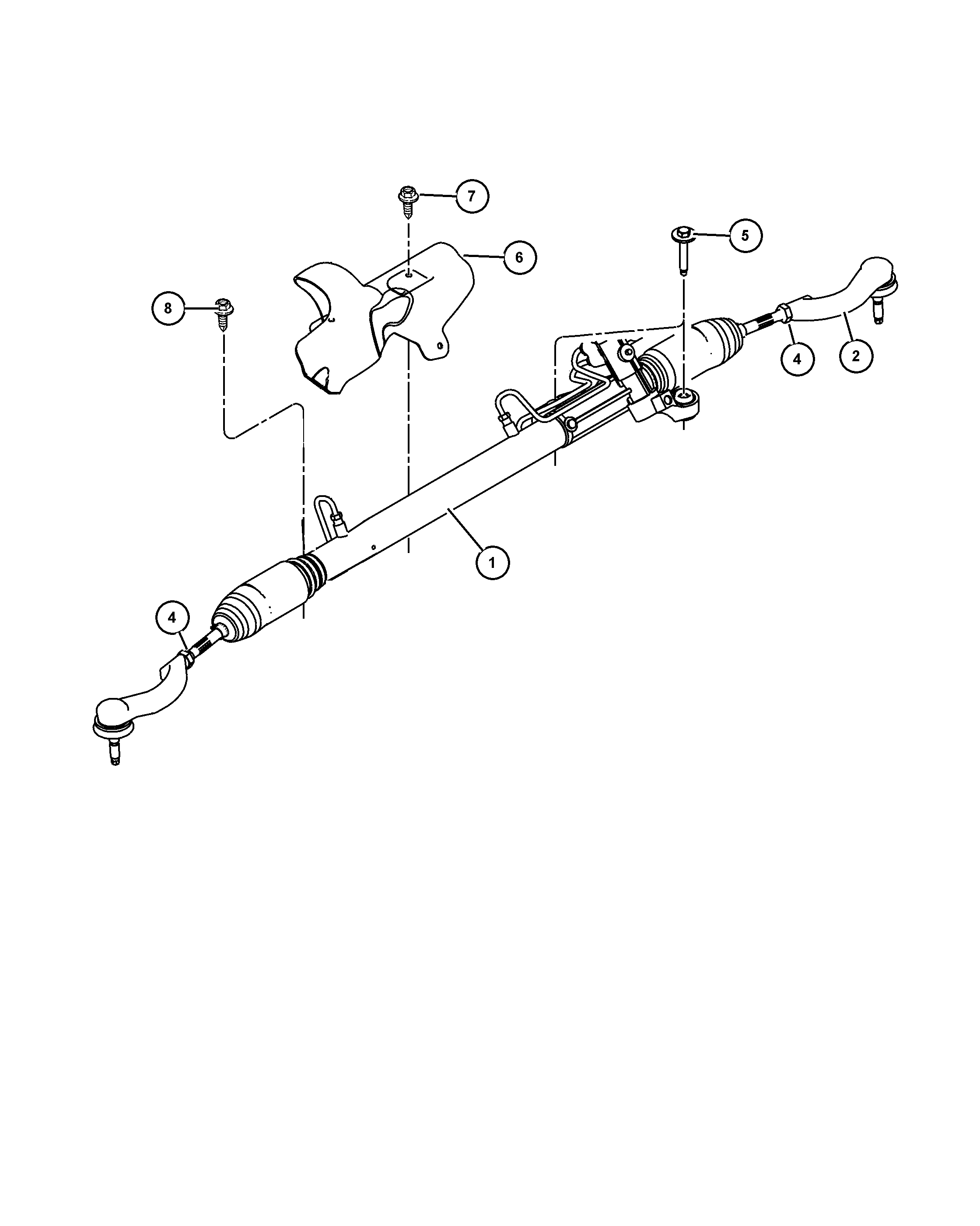 Jeep 68014 944AA - Наконечник рулевой тяги, шарнир autospares.lv