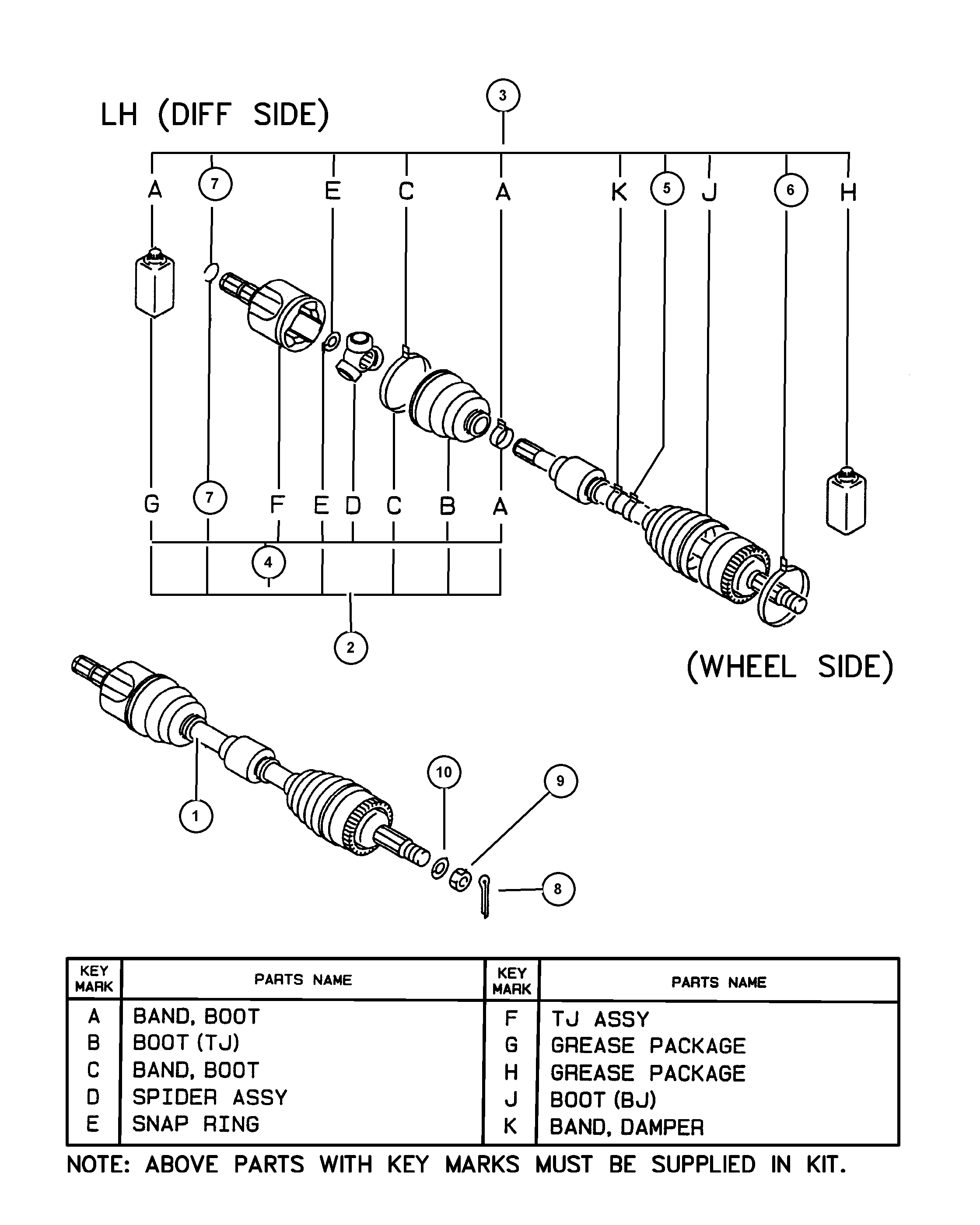 Mitsubishi MR44 6048 - Пыльник, приводной вал autospares.lv