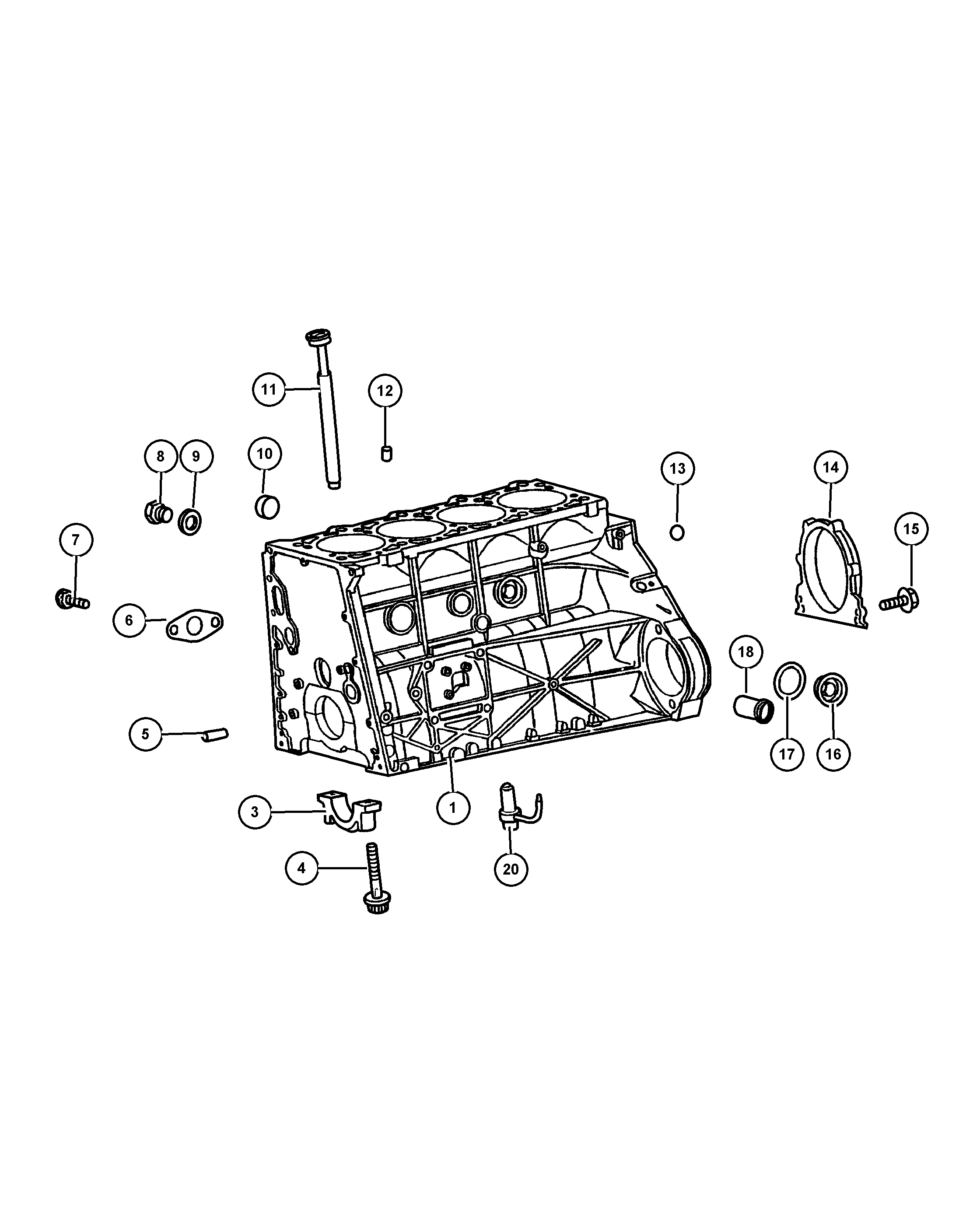 Jeep 5073 887AB - Уплотняющее кольцо, коленчатый вал autospares.lv