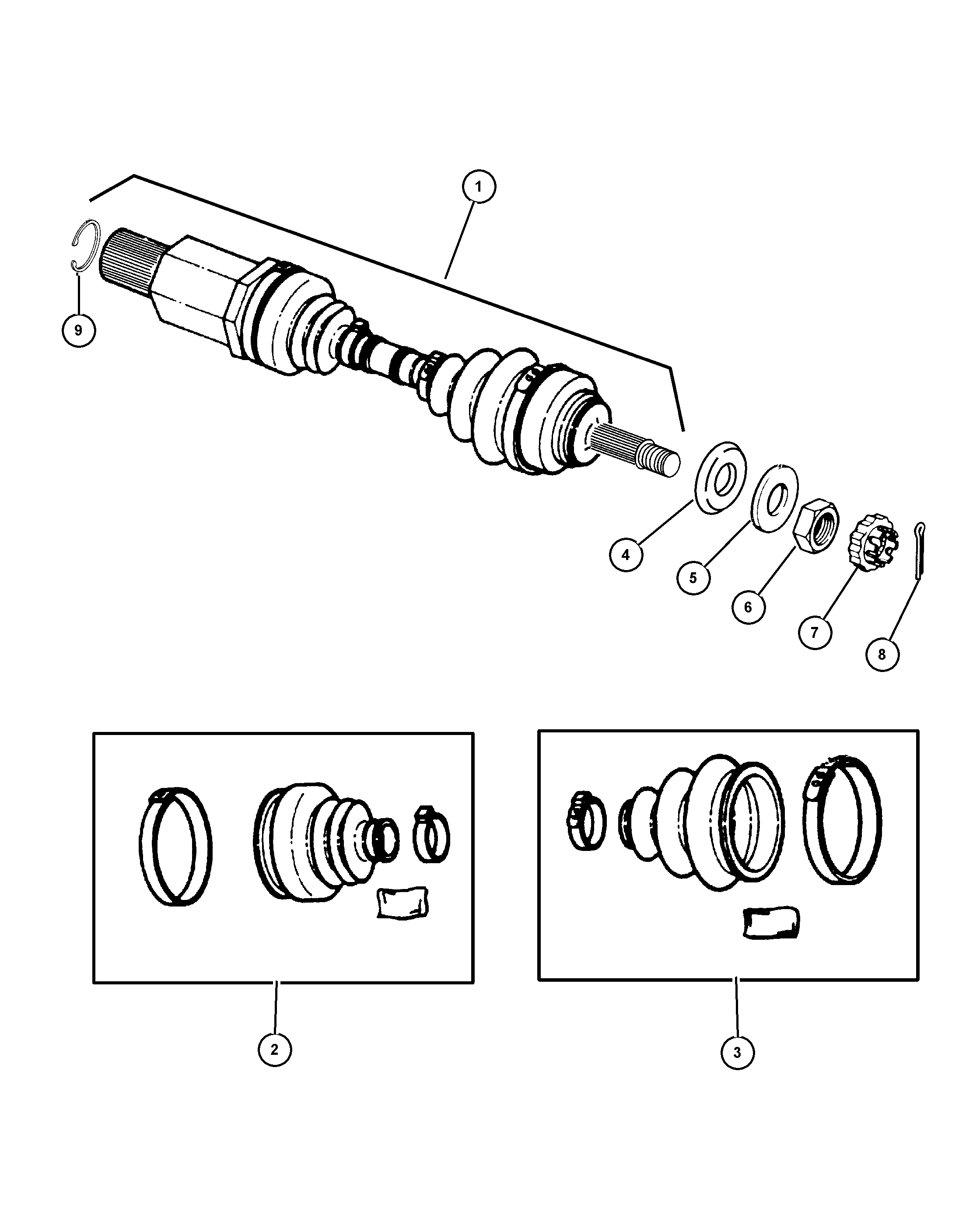 Jeep 5017 781AA - Пыльник, приводной вал autospares.lv