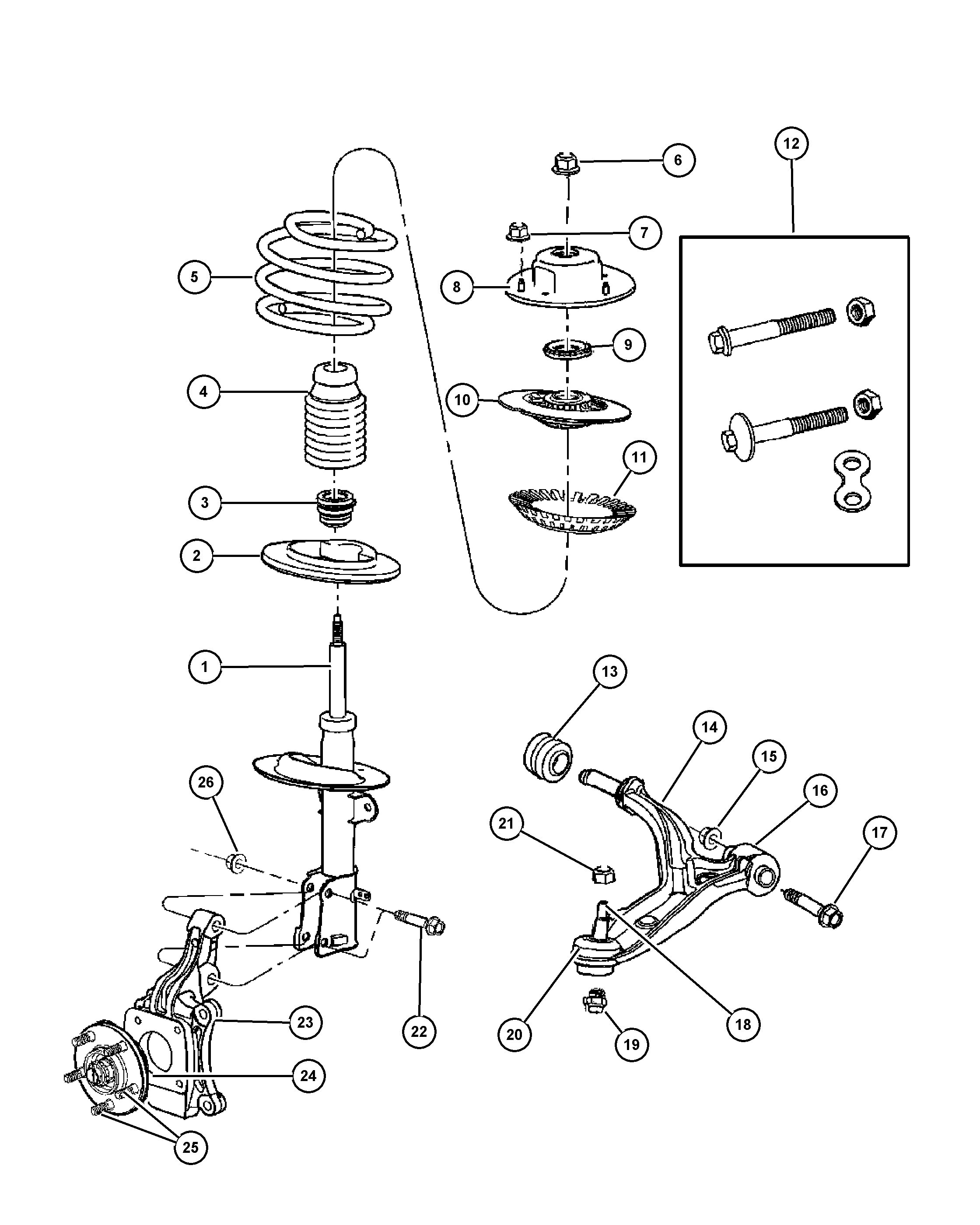 Jeep 4641 517AD - HUB AND BEARING BRAKE autospares.lv