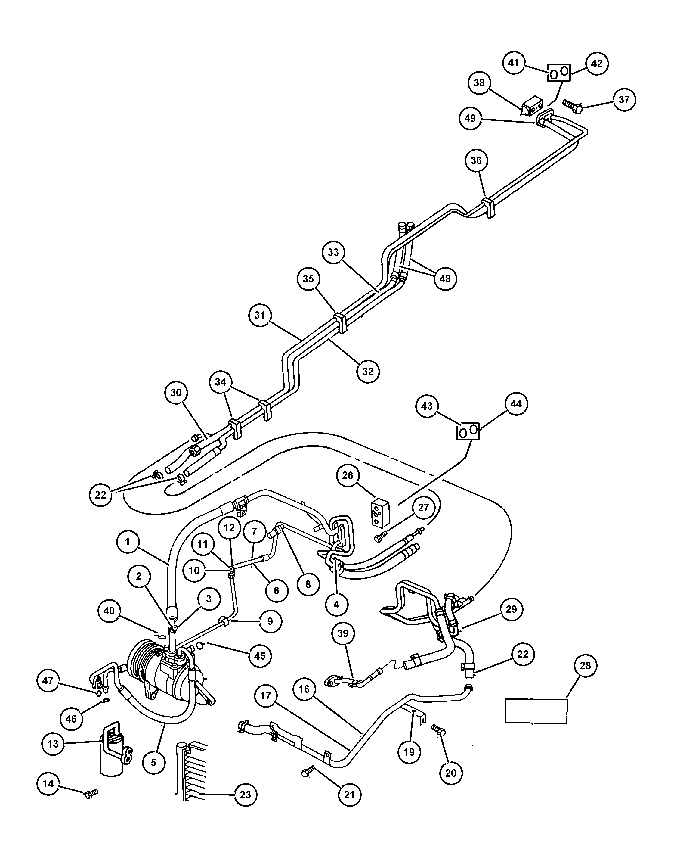 Chrysler 468 2591 - Конденсатор кондиционера autospares.lv