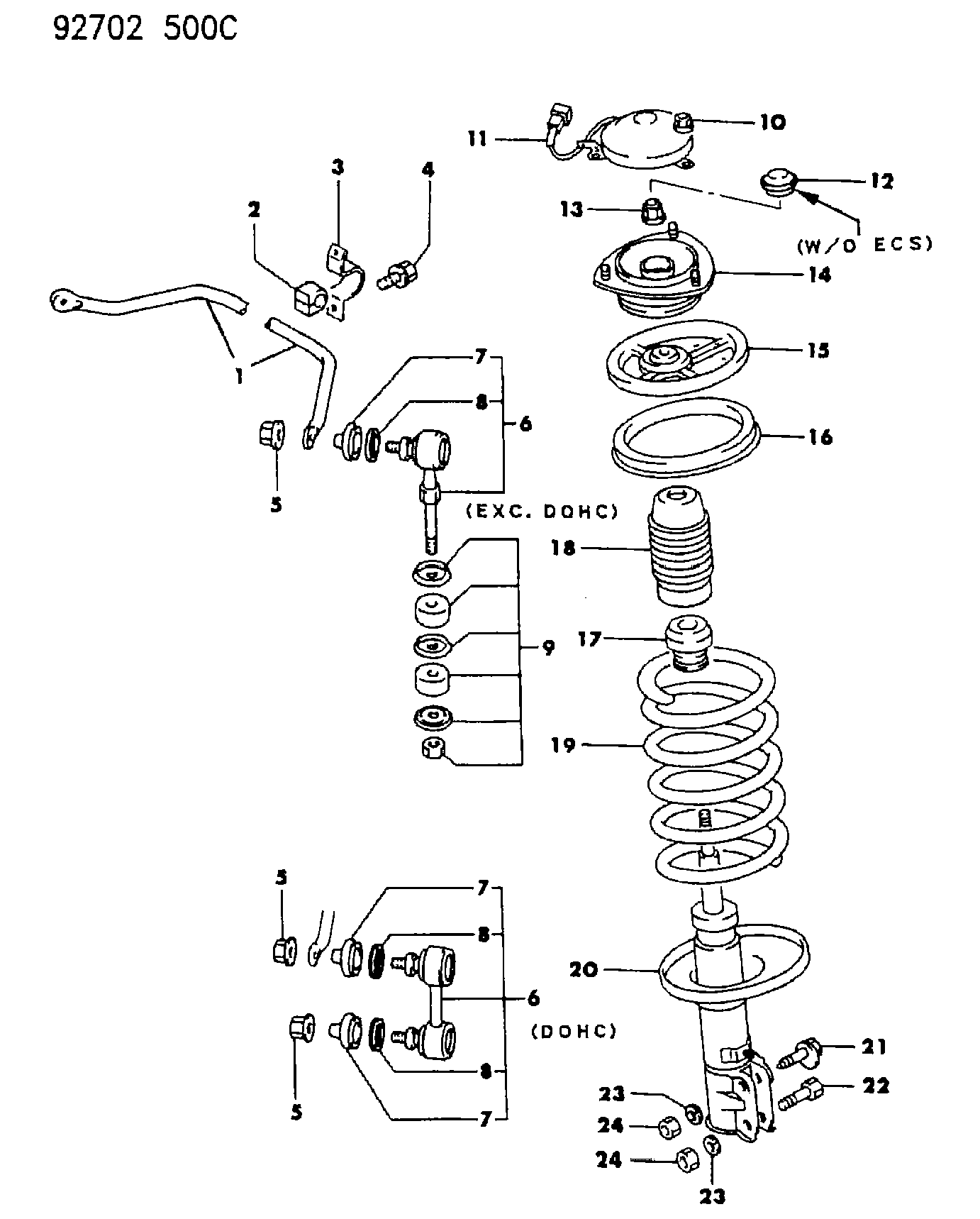 Chrysler MB51 8892 - Тяга / стойка, стабилизатор autospares.lv